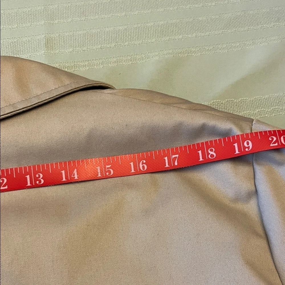 Elegant Beige Men's Trench Coat size 44